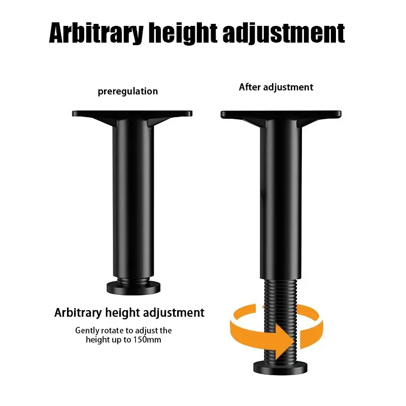 1Pc Telescopic Adjustable Bed Beam Support Foot Reinforced Plastic Furniture Sofa Leg Bed Bottom Load Bearing Bracket