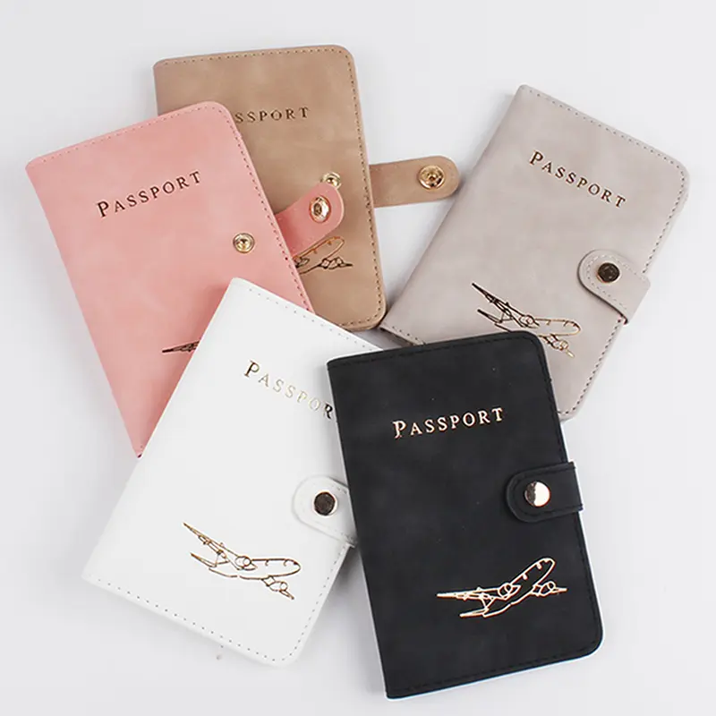 Cute Waterproof PU Leather Passport Holder Travel Credit Card Wallet For Men/Women - Waterproof Passport Cover