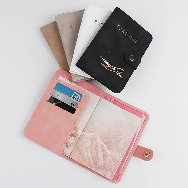 Cute Waterproof PU Leather Passport Holder Travel Credit Card Wallet For Men/Women - Waterproof Passport Cover