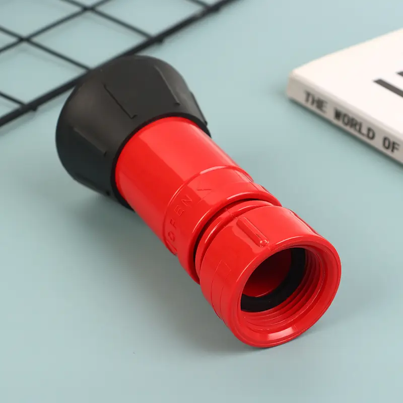 Fire Hose Nozzle 1-1/2Inch Heavy Duty Nozzle High Pressure Pump Sprinkler Outdoor Garden Hose Spray Nozzle Watering Sprinkler
