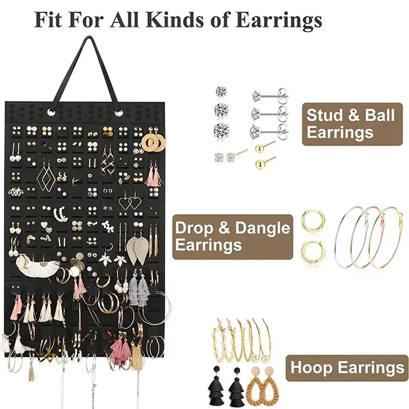 Wall Hanging Brooch Display Stand Felt Enamel Pin Badge Button Collection Storage Holder Jewelry Necklace Earring Organizer Bag