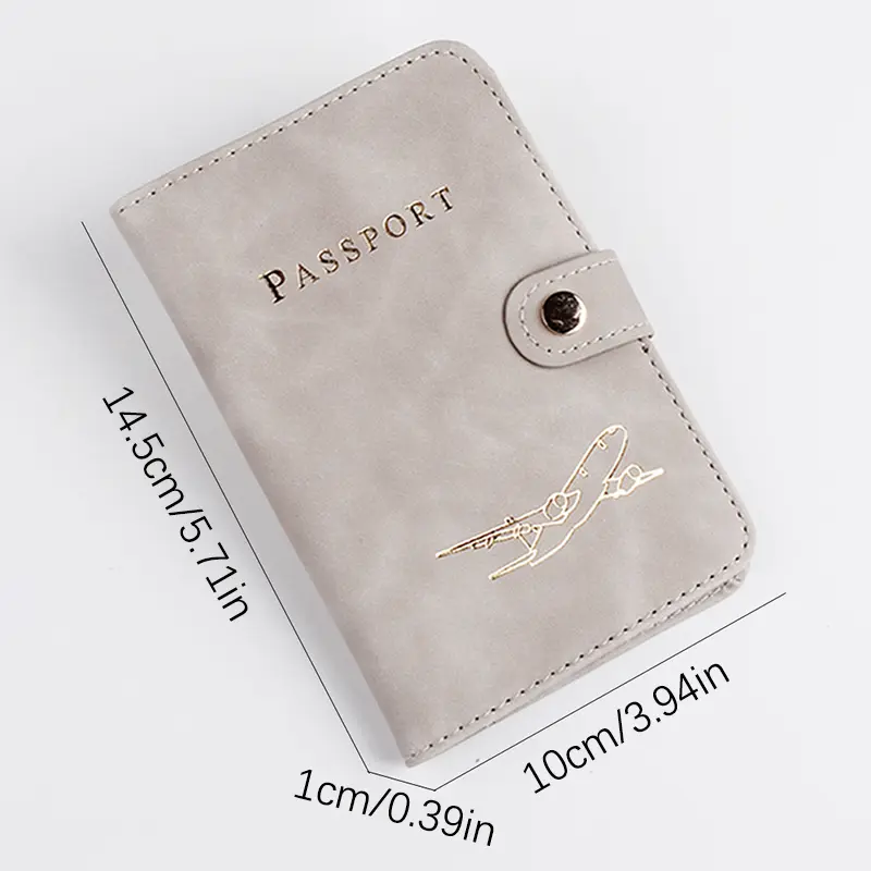 Cute Waterproof PU Leather Passport Holder Travel Credit Card Wallet For Men/Women - Waterproof Passport Cover