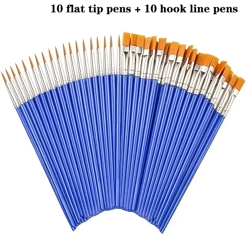 20pcs Multifunction Painting Brush Set For Handcraft Arts And Crafts Artistic Hook Line Painting Equipment For Creative Projects