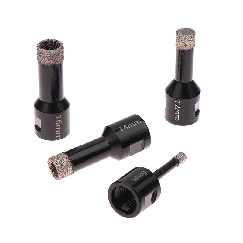 6mm-16mm Vacuum M14 Thread Diamond Core Drill Bit For Angle Grinder Brazed Hole Opener Ceramic Tile Granite Marble Cutting Tool