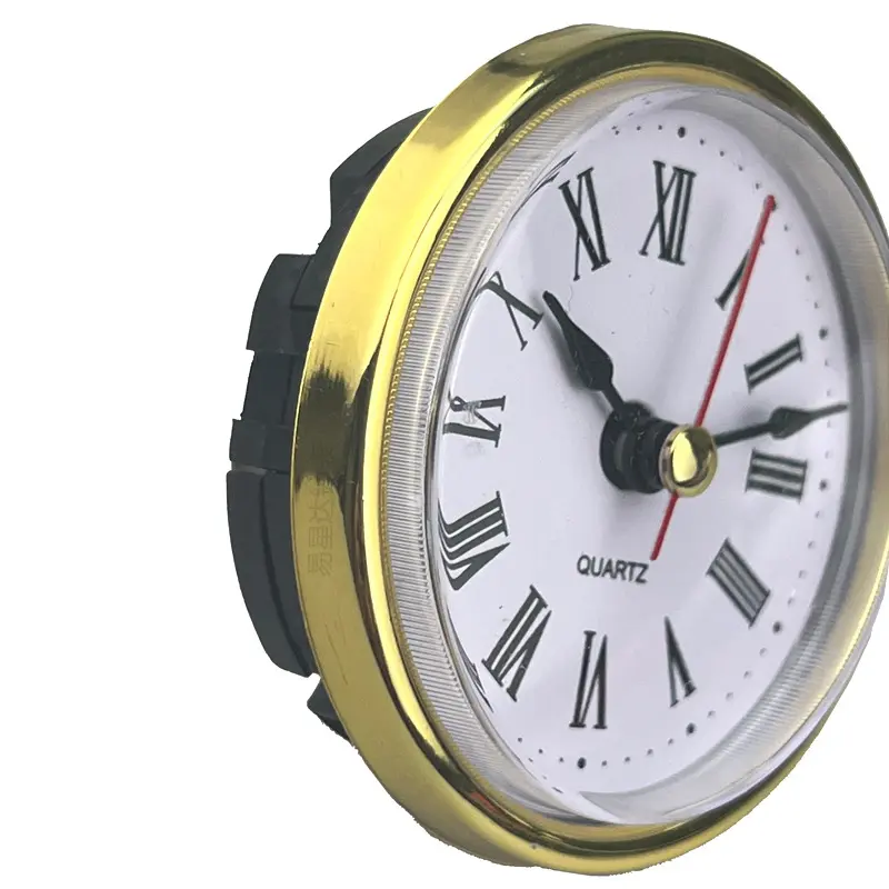 1pc Quartz Clock Insert 65mm Round Clocks Insert Roman Number Little Clock Home Arabic Numbers Wall Decor DIY Clock Accessories