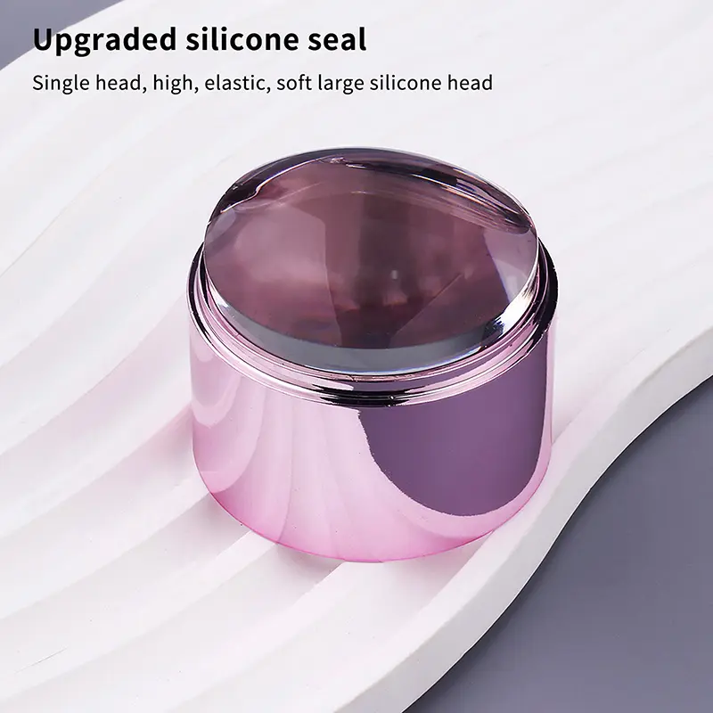 DIY French Nail Art Stamper Set With Silicone Clear Head Nail Scraper And Stamping Template For Manicure