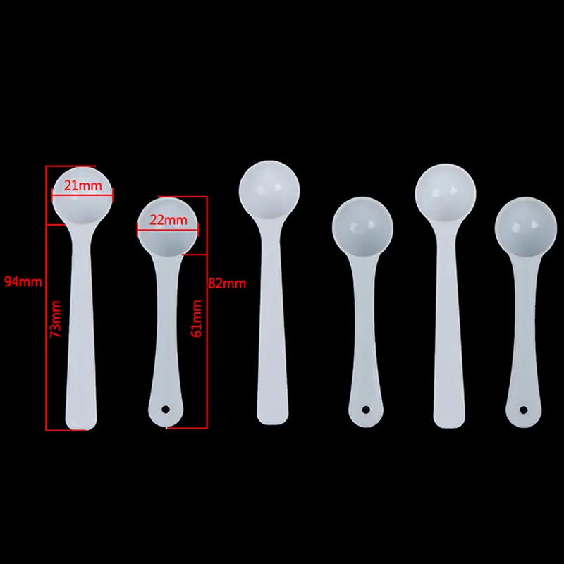 20PCS 1g Plastic Measuring Spoons Set For Food Milk Medicine - Precision Scoops/Spoons For Accurate Ingredient Measurement