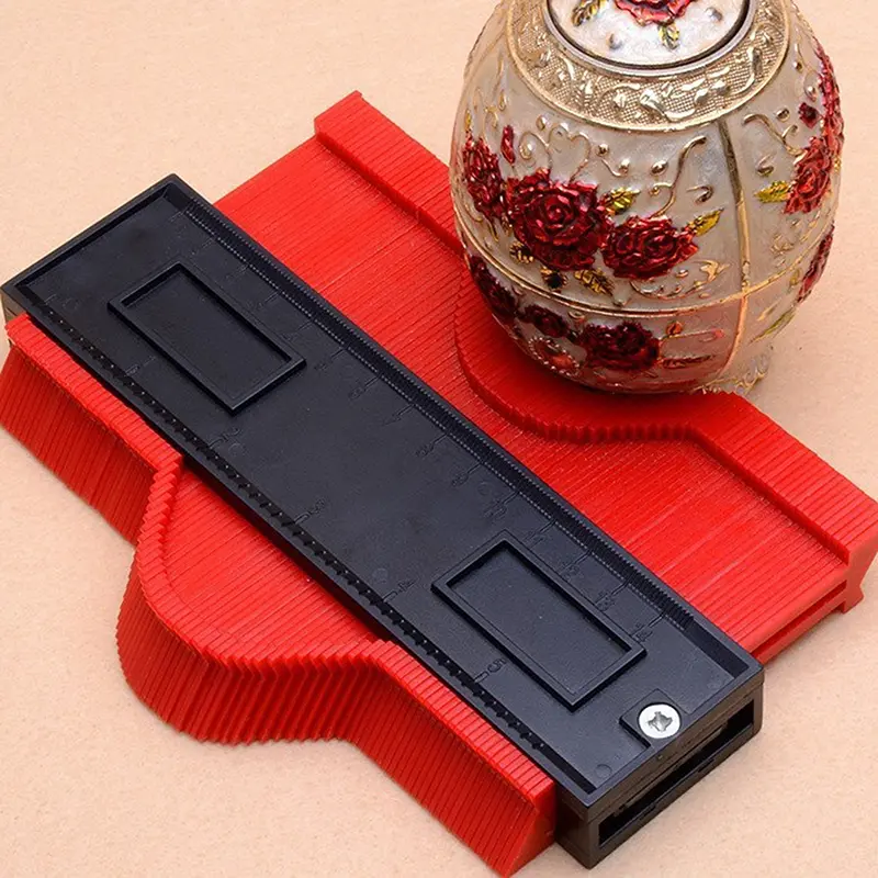 Contour Gauge Line Copier Ruler Cutting Template for Woodworking Construction Ceramic Tiling - Measuring Instrument Tool