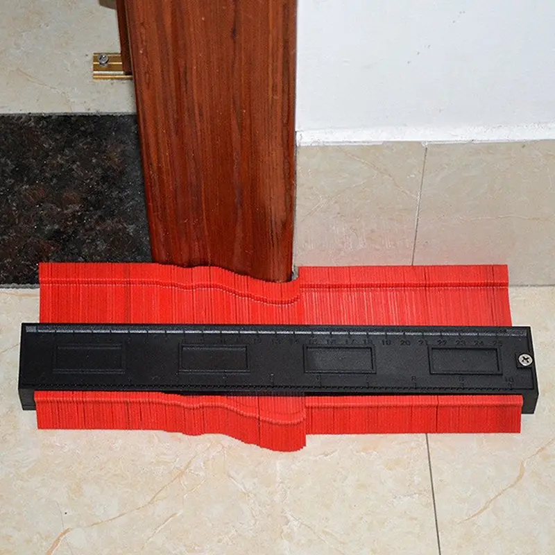 Contour Gauge Line Copier Ruler Cutting Template for Woodworking Construction Ceramic Tiling - Measuring Instrument Tool
