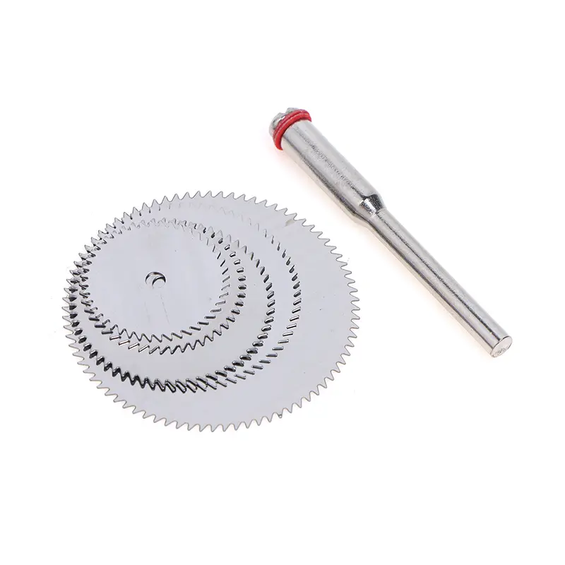 6Pcs/set 16 18 22 25 32mm Cutting Disc Hand Tools Stainless Steel Slice Metal Cutting Disc With 1 Mandre For Rotary Tool Durable