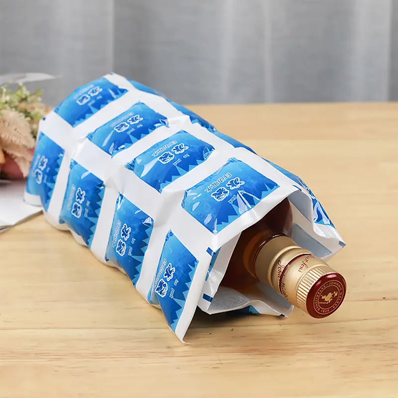 Reusable Gel Ice Bag With Automatic Water Absorption Insulated Pain Relief Cold Compress Cooling Food Freshener Ice Pack