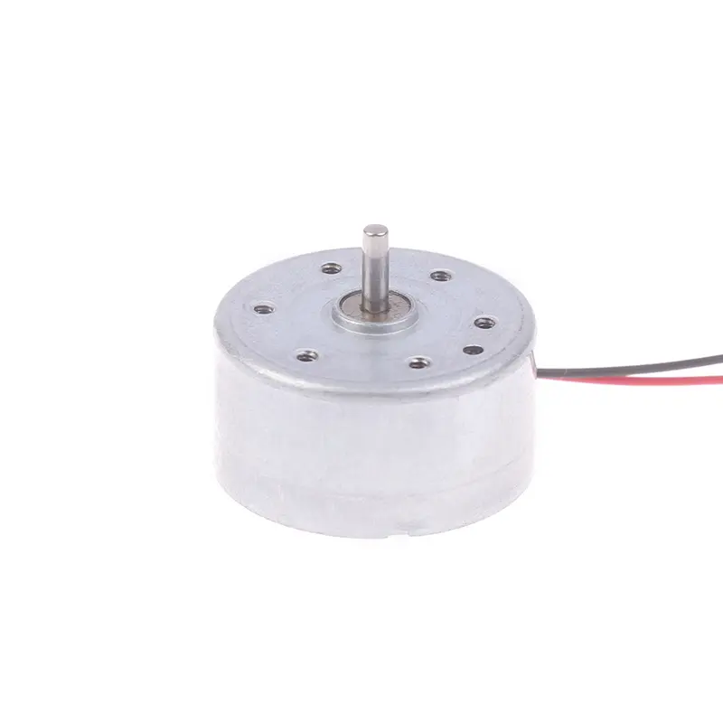 RF-300EA-1D390 Mini Mute Round Spindle Motor 24mm DC 1.5V-6V 7250RPM Precious Metal Brush Engine DIY Solar Power Toy Model