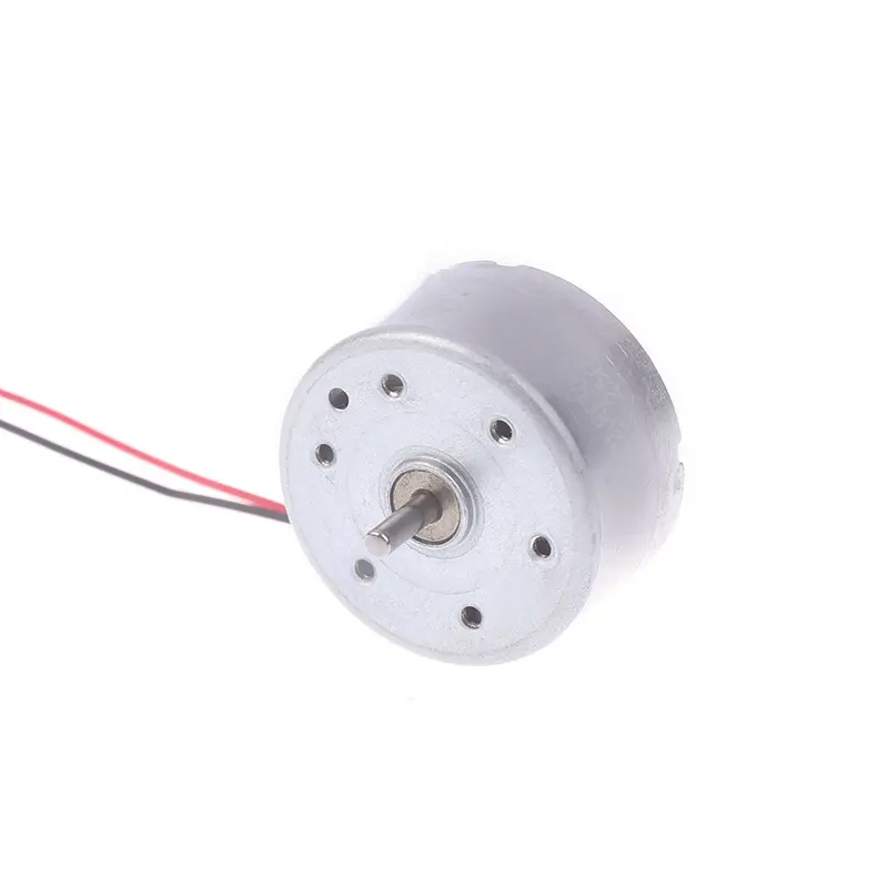 RF-300EA-1D390 Mini Mute Round Spindle Motor 24mm DC 1.5V-6V 7250RPM Precious Metal Brush Engine DIY Solar Power Toy Model