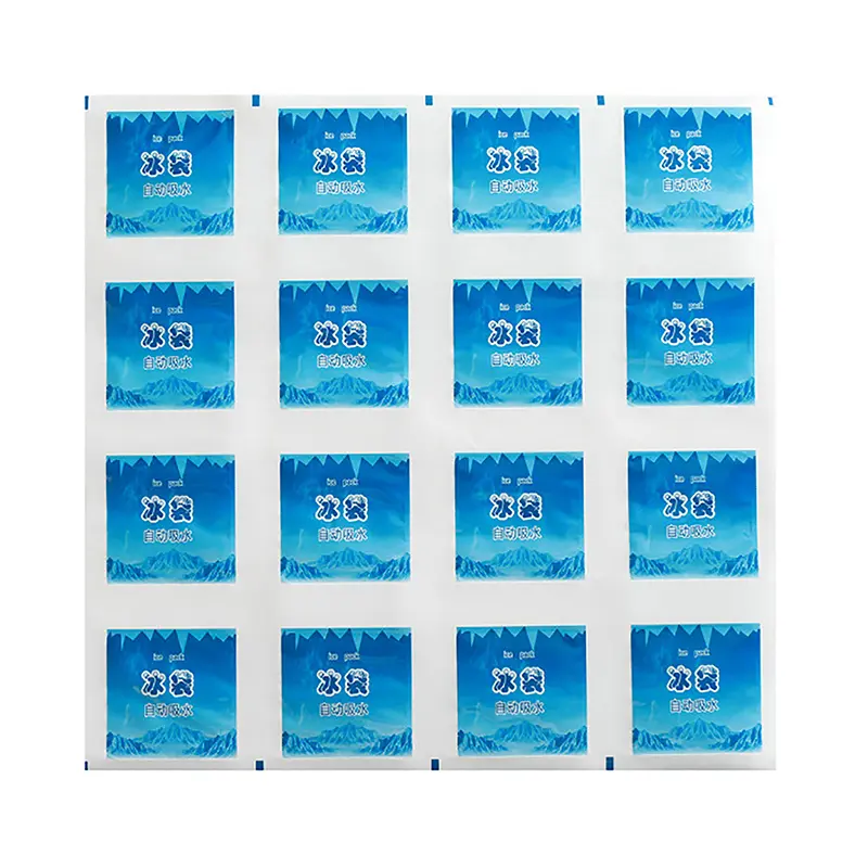 Reusable Gel Ice Bag With Automatic Water Absorption Insulated Pain Relief Cold Compress Cooling Food Freshener Ice Pack