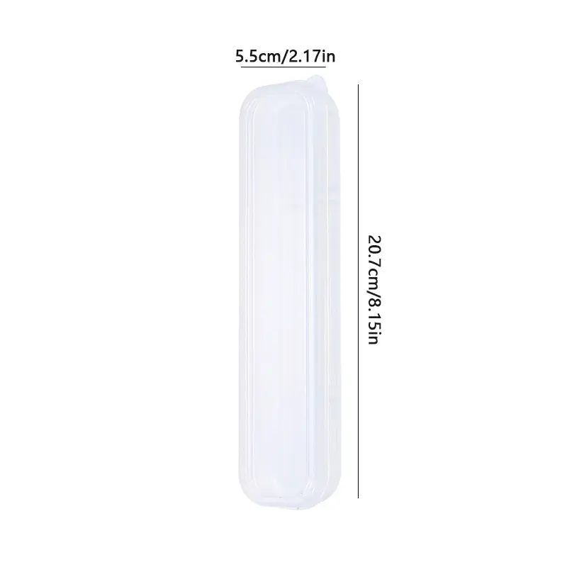1PC Transparent Office Desktop Stationery Organizer Women Makeup Brush Organizer With Cover Portable Cosmetic Pencils Storage