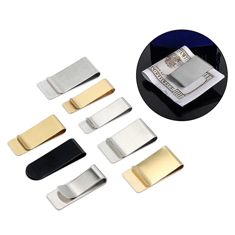 Fashionable High-Quality Stainless Steel Money Clip Silver Dollar Cash Clamp Holder Bill Clamp for Men And Women