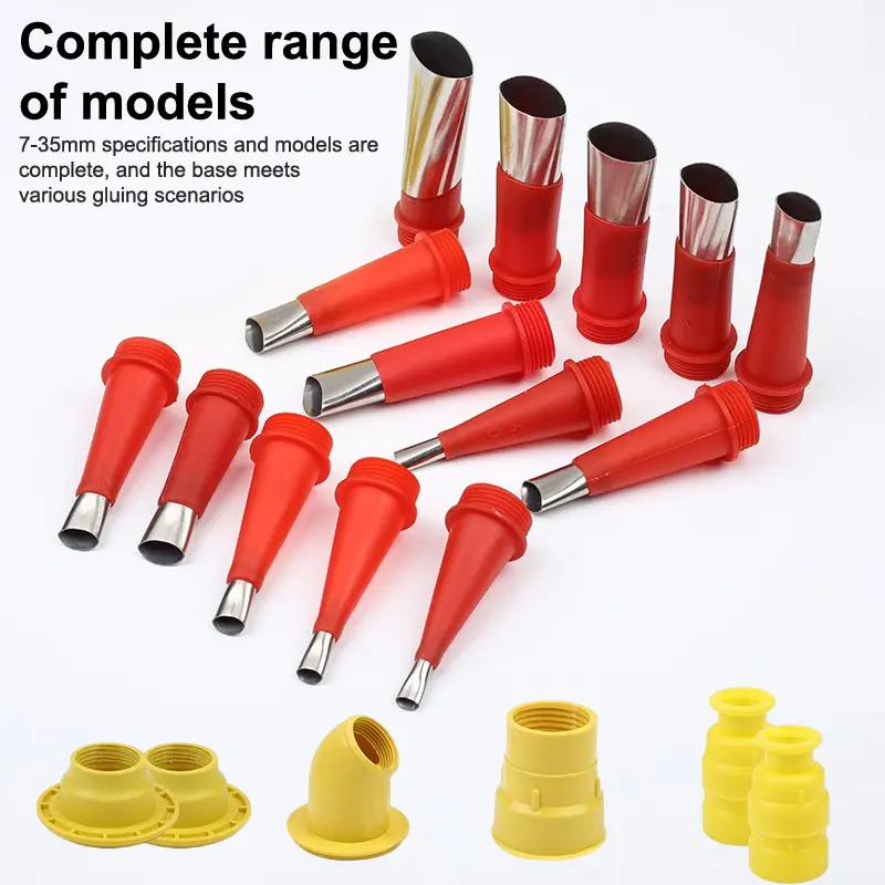 20Pcs Stainless Steel Caulk Nozzle Applicator For Kitchen Bathroom Sink Joint Caulking Finisher Glue Sealant Finishing Tool