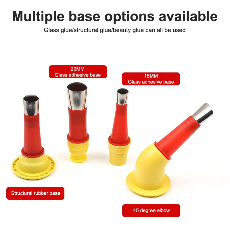 20Pcs Stainless Steel Caulk Nozzle Applicator For Kitchen Bathroom Sink Joint Caulking Finisher Glue Sealant Finishing Tool