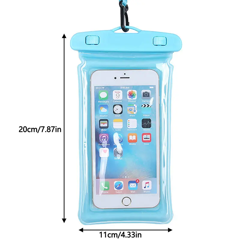 Waterproof Transparent Phone Case Touch Screen Sealed Bag For Swimming & Diving - Clear Phone Cover