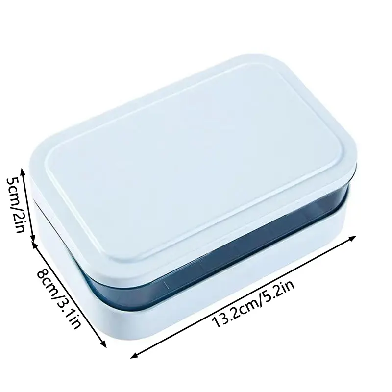 Bathroom Soap Dish With Lid Home Plastic Soap Box Keeps Soap Dry Soap Dish Travel Portable Soap Tray Dish Storage Soap Container