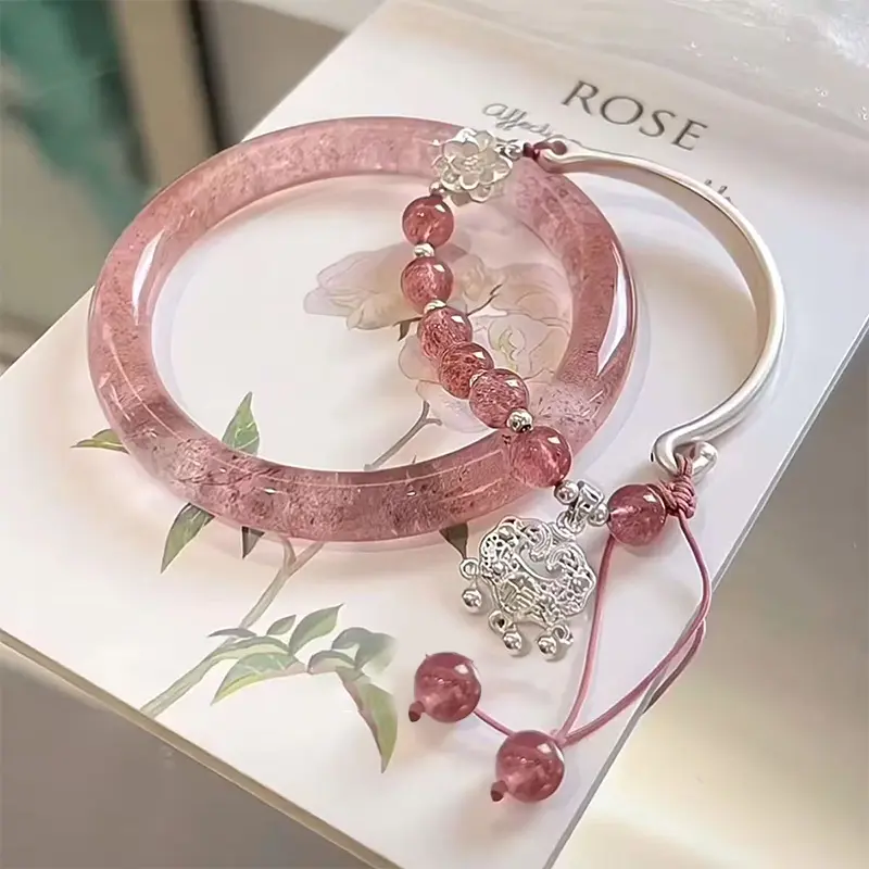 2Pcs Chinese Style Tassels Bracelet Set For Women And Girls Versatile Ancient Jewelry Accessory Gift Exquisite