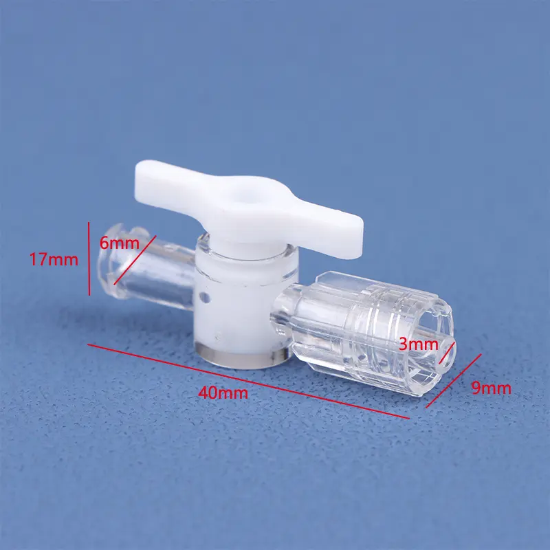 Luer Joint Two-way Valve Dispensing Plastic Switch Rotary Baota Connected Air Valve Part