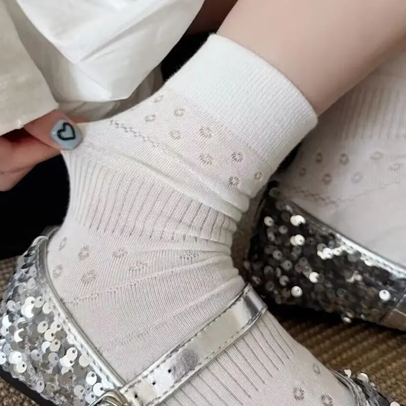 Kawaii Cartoon Middle Tube Socks For Women And Girls Warm Fashionable Soft Comfortable Cotton High Quality Socks