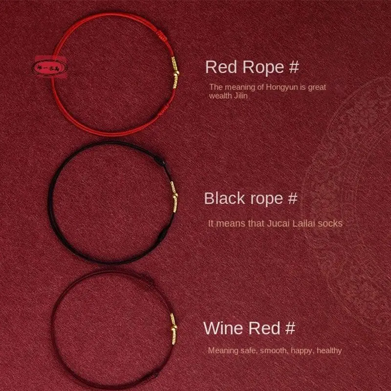 Fashion Handmade Red Rope Bracelet Lucky Bangle Adjustable Size For Women Men Lovers Best Friends Anklet