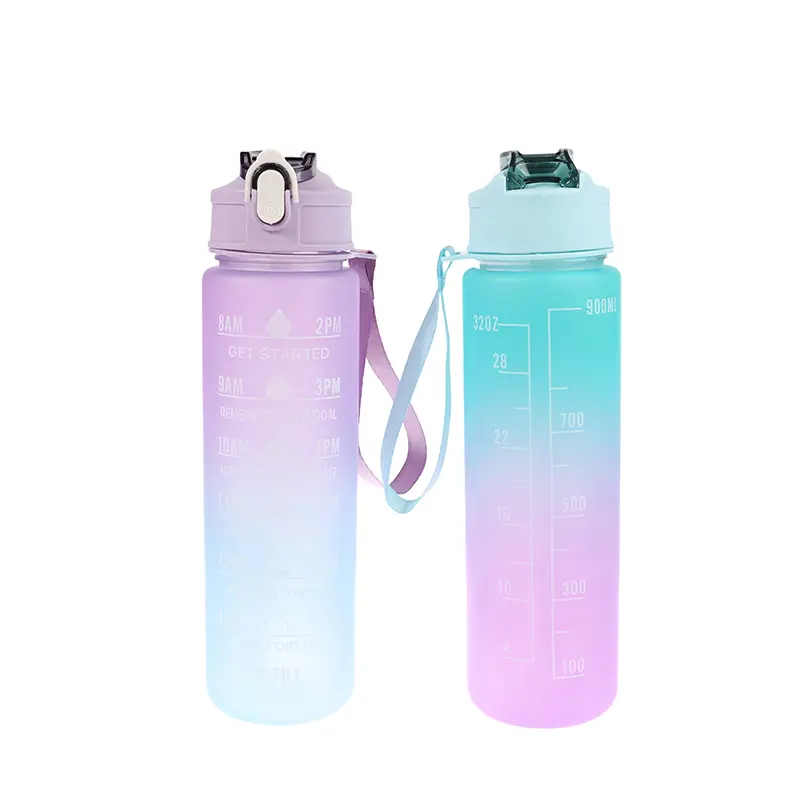 900ML Leakproof Sport Water Bottle Portable Gym Fitness Travel Outdoor Drinking Jug For Active Lifestyle