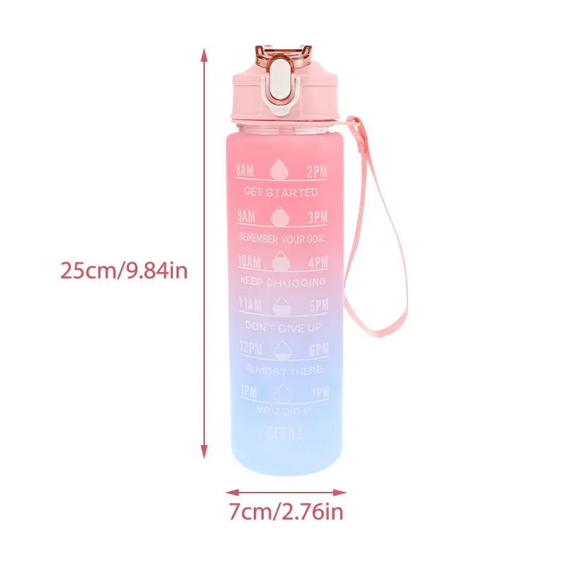 900ML Leakproof Sport Water Bottle Portable Gym Fitness Travel Outdoor Drinking Jug For Active Lifestyle