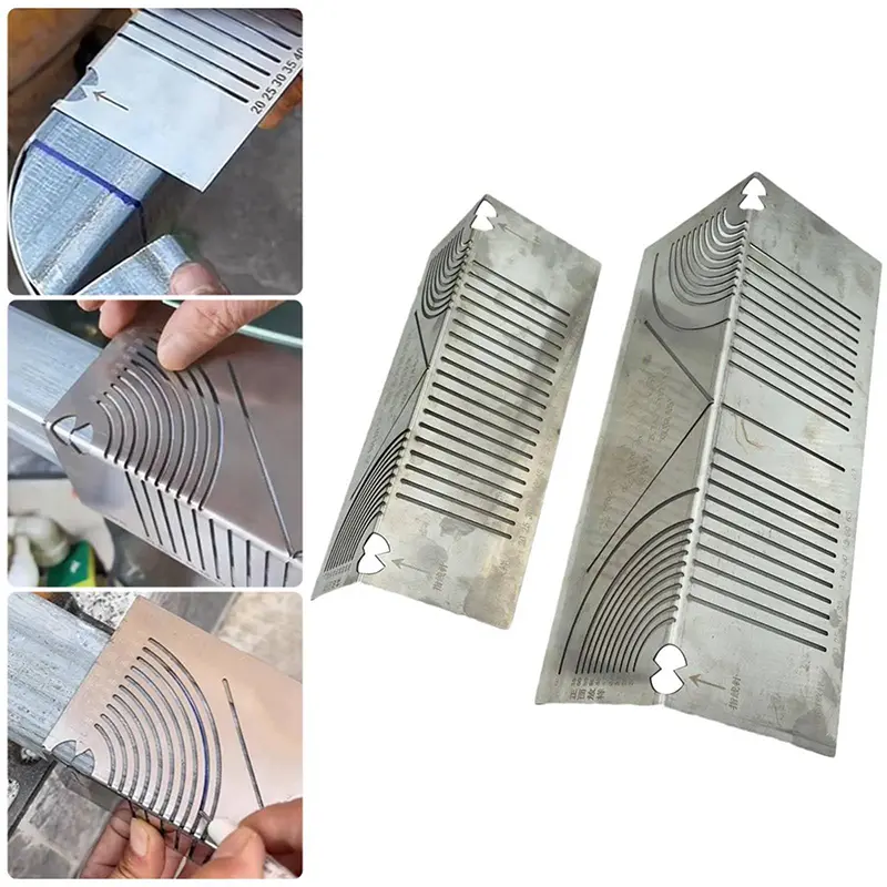 Adjustable Linear Arc Dual-Purpose Scriber Angle & Arc Marking Tool for Square Tube Bending Parallel Line Drawing Tool