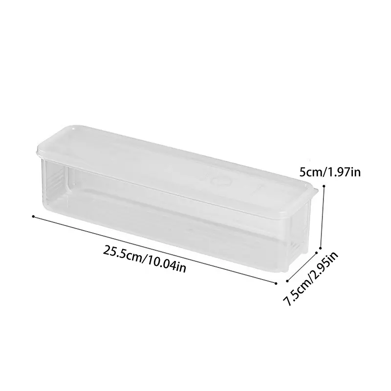 Rectangle Fresh Box Noodle Plastic Food Preservation Sealed Container for Fruit Storage in Refrigerator - Kitchen Home Tool
