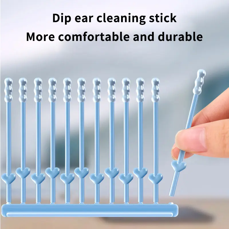 24PCS Silicone Disposable Ear Swabs Soft Ear Cleaner Sticky Earwax Remover Sticks For Adults Safe And Gentle Ear Care