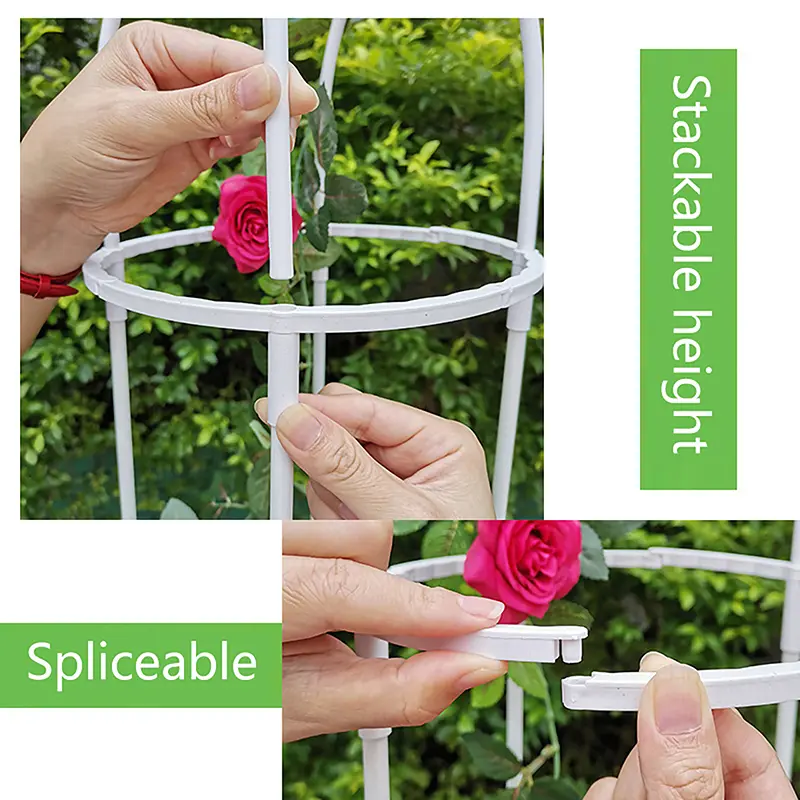 1 Set Climbing Plant Trellis Garden Support Cages DIY Vines Pot Plant Stand Frame For Flowers And Climbing Plants