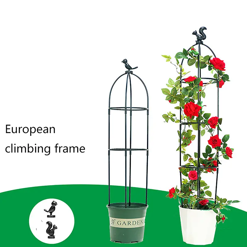 1 Set Climbing Plant Trellis Garden Support Cages DIY Vines Pot Plant Stand Frame For Flowers And Climbing Plants
