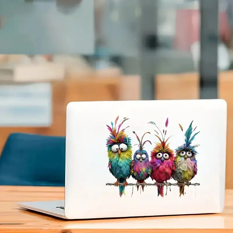 Funny Bird Creative Glass Window Decorative Stickers For Windows Glass Wall Mirror Festival Home Decoration Decals
