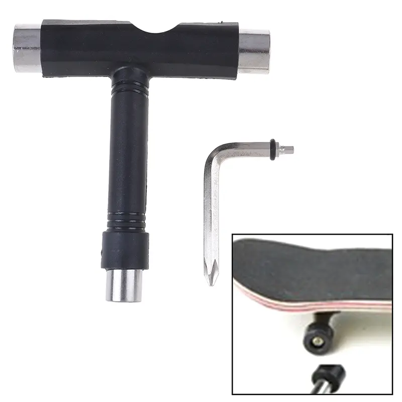 MultiFunction Skateboard Roller Skate T TOOL All In One Wrench Repair Tool For Skateboarding Equipment