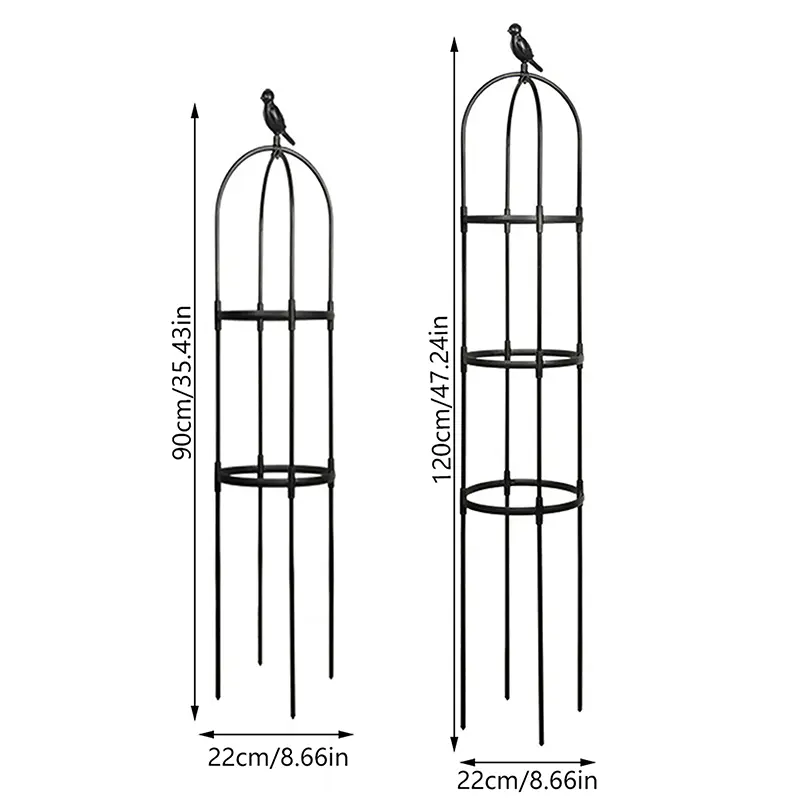 1 Set Climbing Plant Trellis Garden Support Cages DIY Vines Pot Plant Stand Frame For Flowers And Climbing Plants