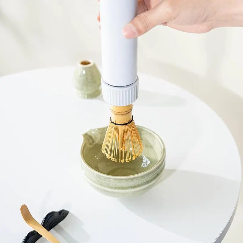 Electric Matcha Whisk Device Cordless Portable Quickly Matcha Brush Handheld Matcha Stirer Drink Mixer Coffee Tea-Making Tools