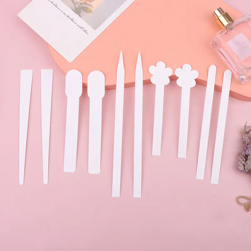 100pcs Round Head Aromatherapy Perfume Tester Paper Strips Essential Oils Test Flower Shape Fragrance Tester For Aromatherapy