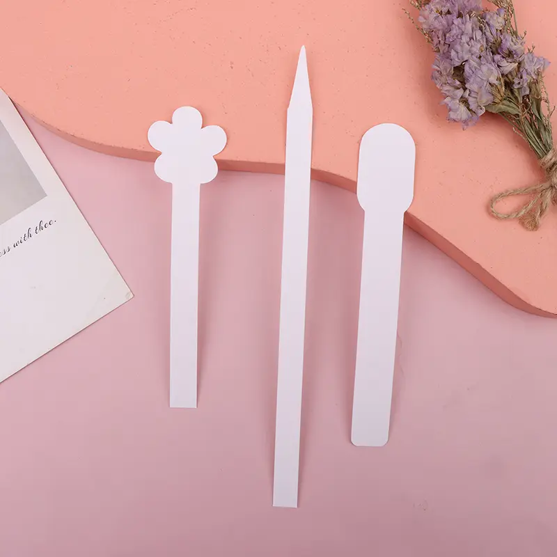 100pcs Round Head Aromatherapy Perfume Tester Paper Strips Essential Oils Test Flower Shape Fragrance Tester For Aromatherapy