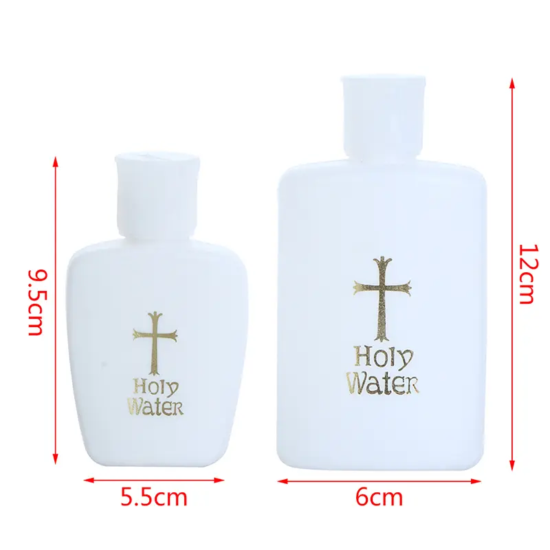 1PC Easter Holy Water Bottle Plastic Religious Article For Religious Services And Ceremonies