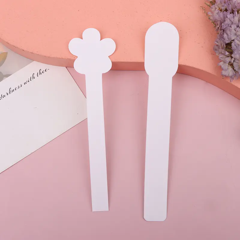 100pcs Round Head Aromatherapy Perfume Tester Paper Strips Essential Oils Test Flower Shape Fragrance Tester For Aromatherapy