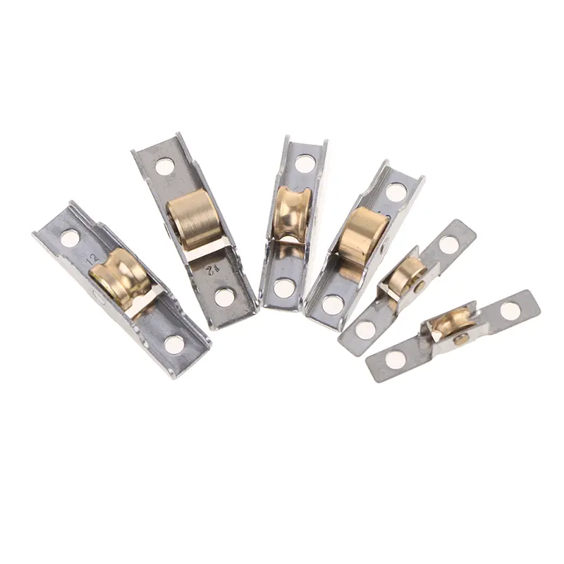 1PC Stainless Steel Window Pulley For Glass Sliding Door Upper & Down Mute Wheel Runner Track Furniture Wheel
