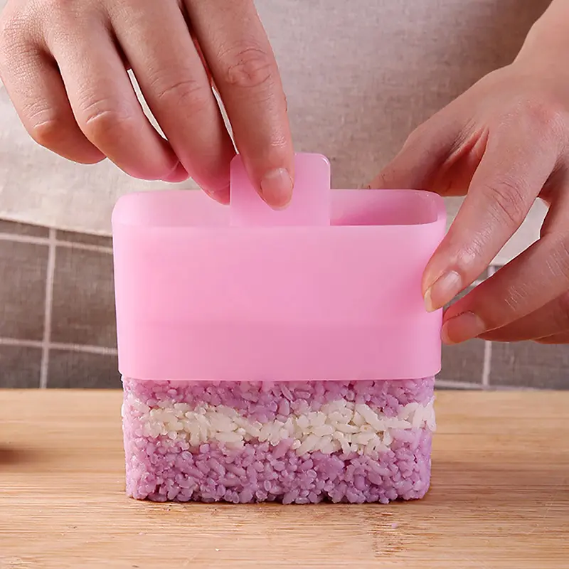 Rectangular Sushi Mold Kit - Musubi Maker For Spam Kimbap Onigiri Rice Ball Press Tool Household Kitchen Bento Accessories DIY
