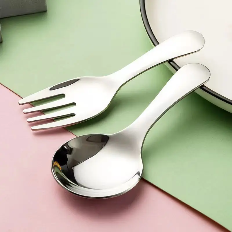 Mini Portable Stainless Steel Cutlery Set - Outdoor Camping Spoon Fork Tableware For Lunch Hiking And Camp Cooking