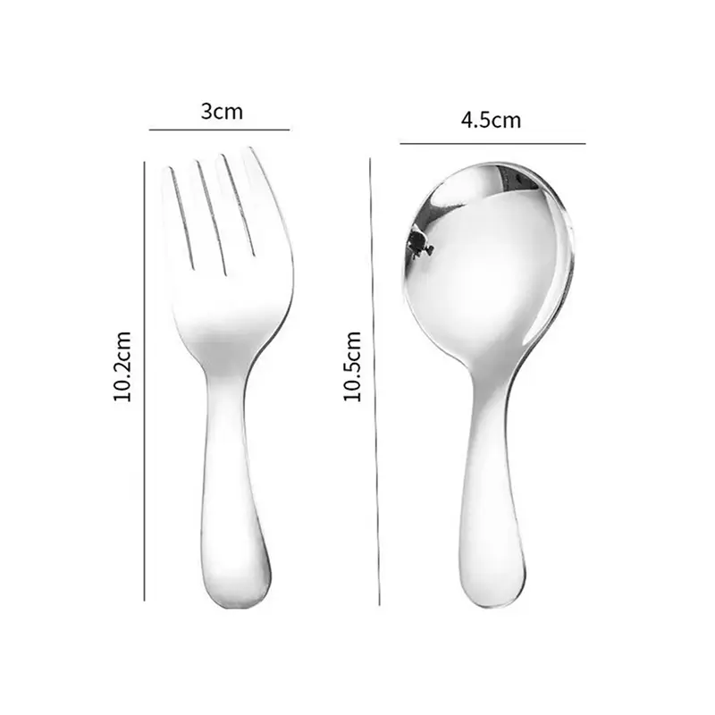 Mini Portable Stainless Steel Cutlery Set - Outdoor Camping Spoon Fork Tableware For Lunch Hiking And Camp Cooking