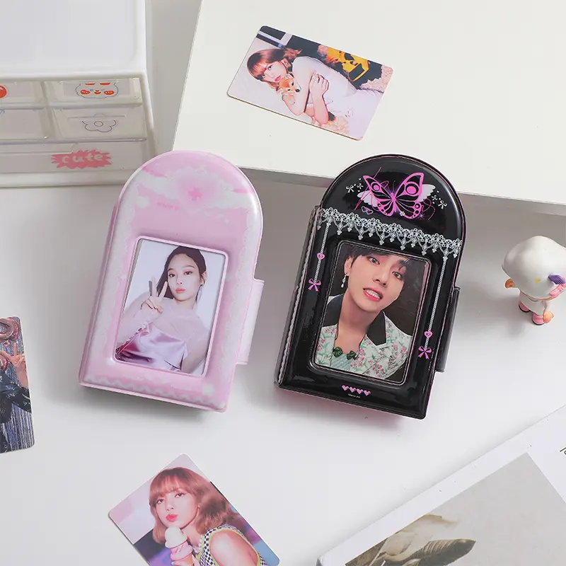 40-Grids Photo Album Star Chaser Idol Collection Book Butterfly Storage Card Book Photocard Holder Printing Grids Memory Storage