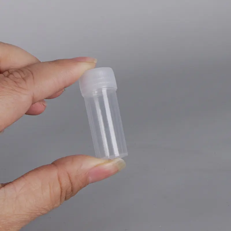 50Pcs Small Plastic Bottle Sample Jars 5g Barrel Vials Capsule Storage Containers For Sample Storage