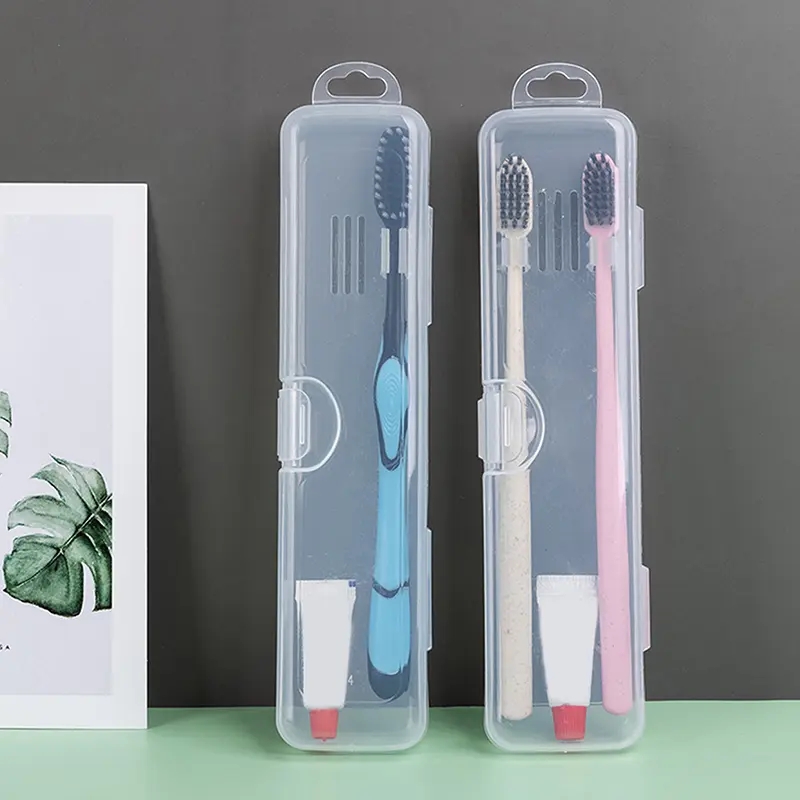 Transparent Toothbrush Box Portable Travel Organizer Case Plastic Toothpaste Holder Storage Container For Oral Hygiene